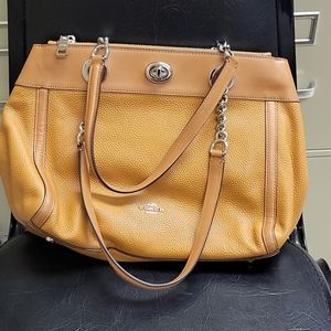 Coach turnlock Edie carryall